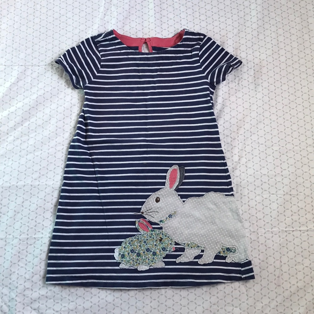 Girls Mini Boden Rabbit dress
